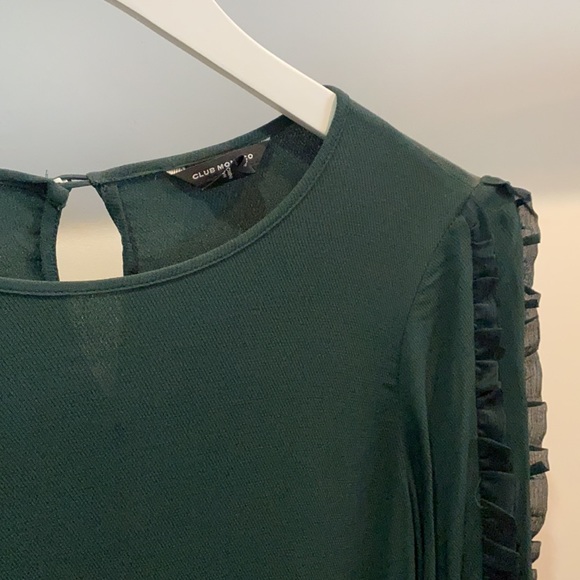 Club Monaco Ruffle Sleeve Blouse - Picture 3 of 3